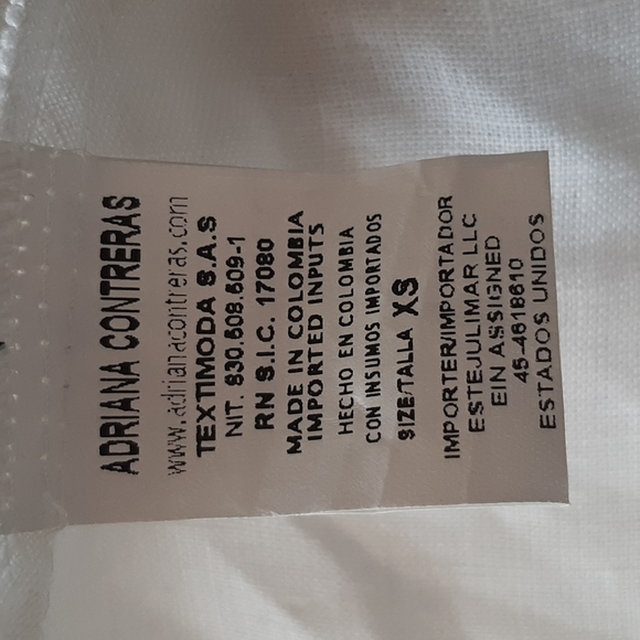 ADRIANA CONTRERAS ONE SHOULDER LINEN TOP - Picture 8 of 9